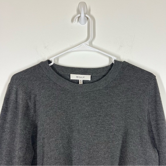 Milly Faux Fur Poof Sleeve Pullover Size Medium - Picture 6 of 14